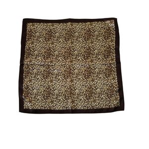 Leopard Print Satin Feel Scarf Nwt